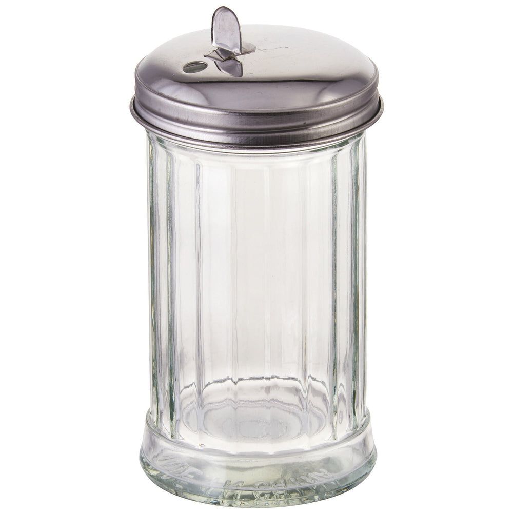 Winco Glass Sugar Pourer With Flat Top, 12 Ounce Capacity -- 12 Per Case