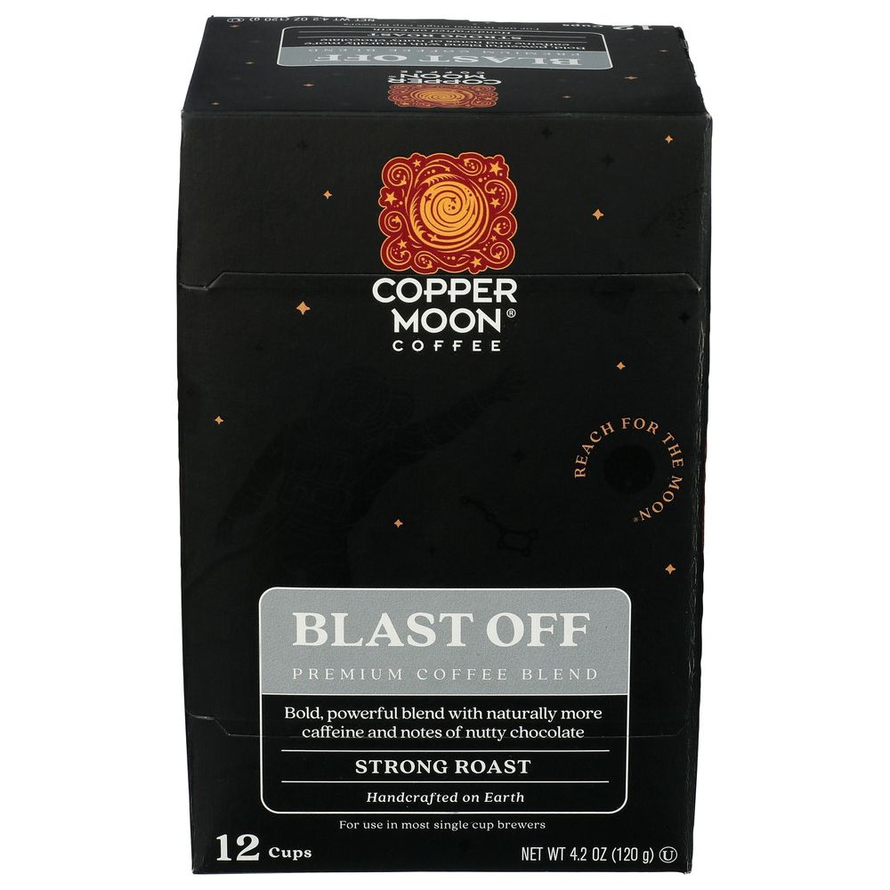Copper Moon Blast Off Strong Roast Coffee Cup, 12 Count -- 6 Per Case