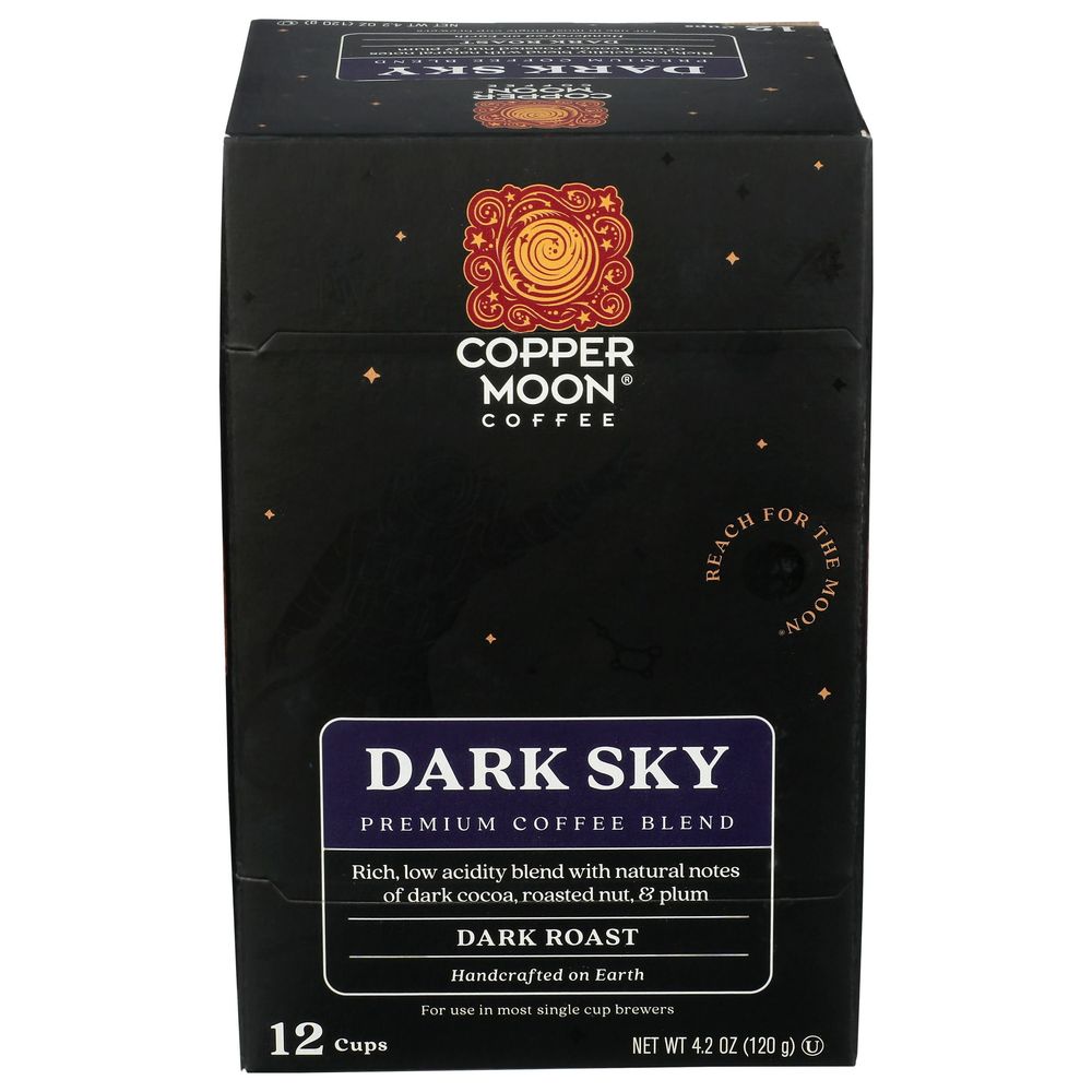 Copper Moon Dark Sky Dark Roast Coffee Cup, 12 Count -- 6 Per Case
