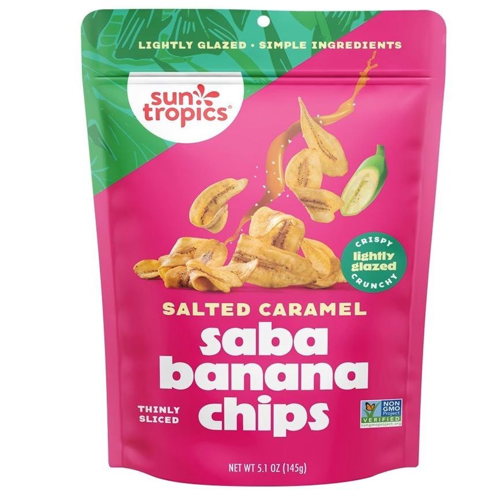 Sun Tropics Salted Caramel Saba Banana Chips, 5.1 Ounce -- 6 Per Case
