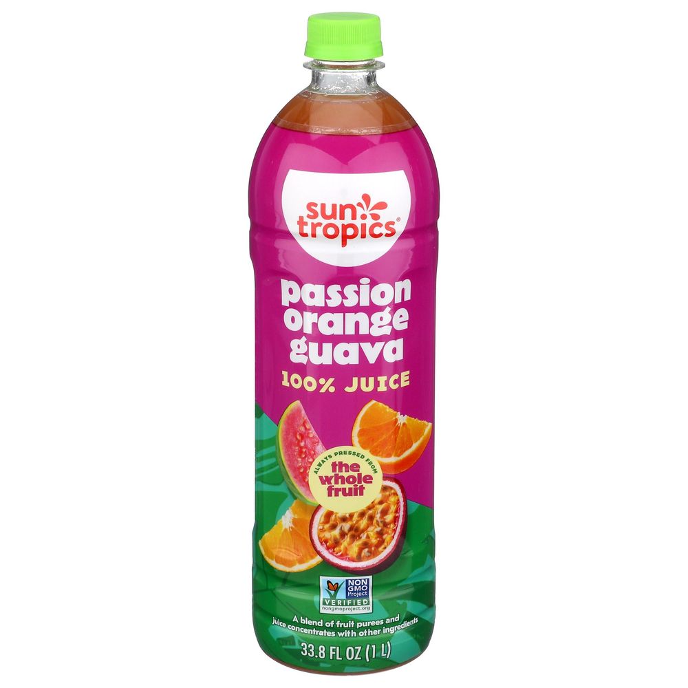 Sun Tropics Passionfruit Orange Guava Juice, 33.8 Fluid Ounce -- 6 Per Case