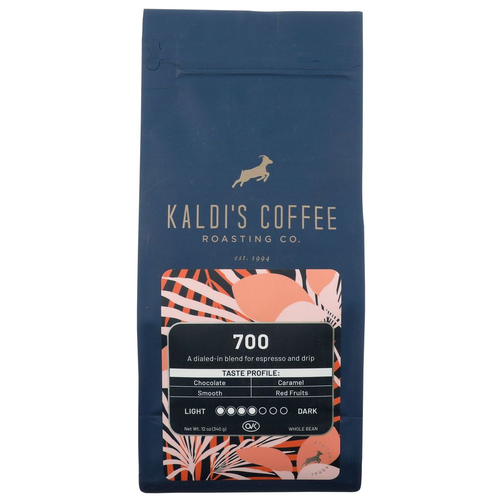 Kaldi's Coffee 700 Whole Bean Coffee, 12 Ounce -- 6 Per Case