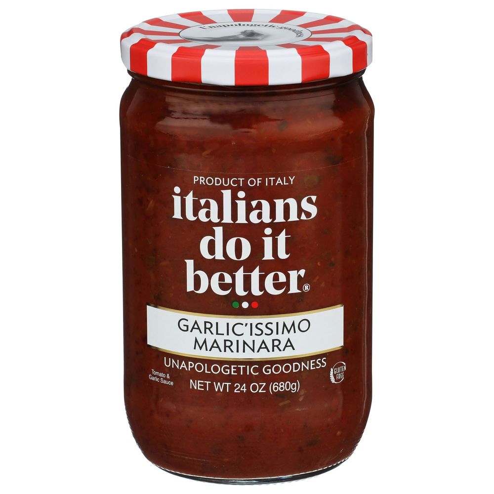Italians Do It Better Garlic’issimo Marinara Sauce, 24 Ounce -- 6 Per Case