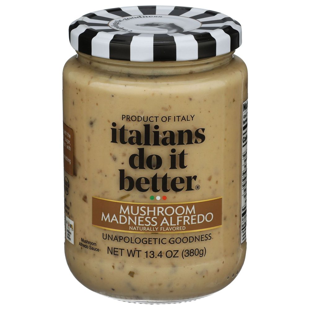 Italians Do It Better Mushroom Madness Alfredo Sauce, 13.4 Ounce -- 6 Per Case