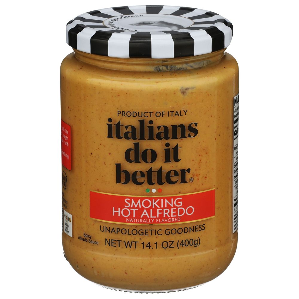 Italians Do It Better Smoking Hot Alfredo Sauce, 14.1 Ounce -- 6 Per Case