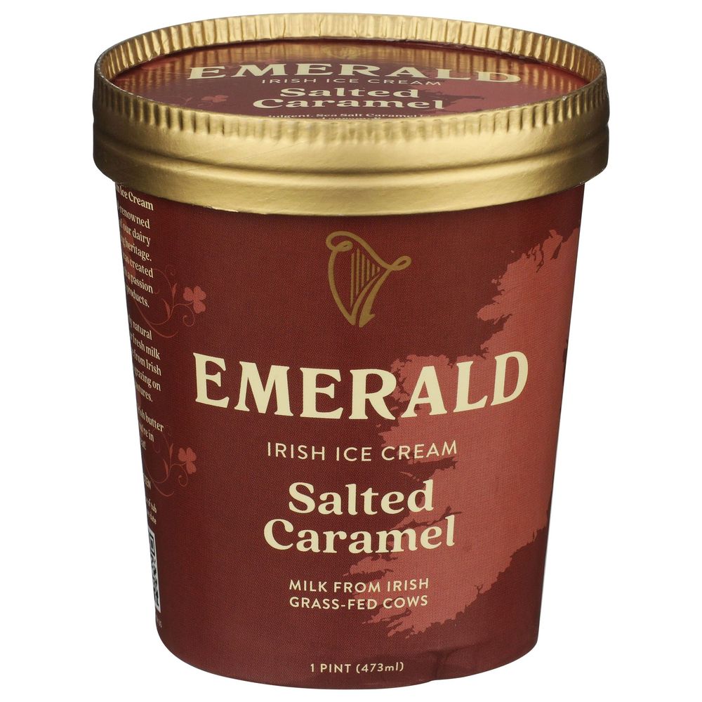Emerald Salted Caramel Irish Ice Cream, 16 Fluid Ounce -- 8 Per Case