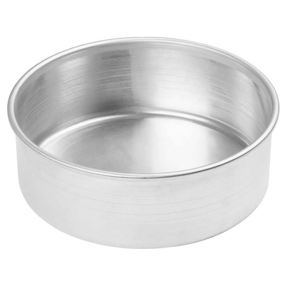 Winco Aluminum Round Layer Cake Pan, 8 X 3 Inch