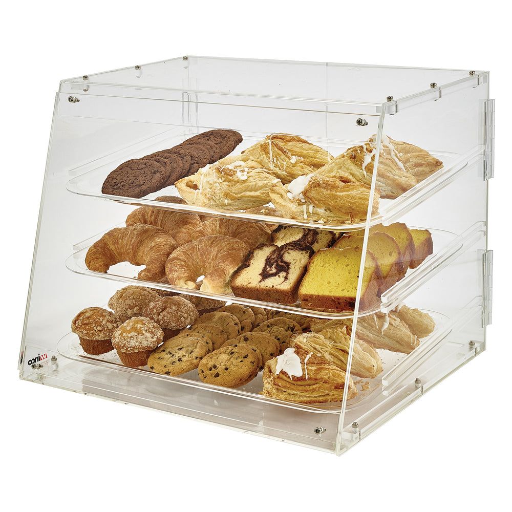 Winco Acrylic 3 Tray Tiered Display Case, 21 X 18 X 16 1/2 Inch