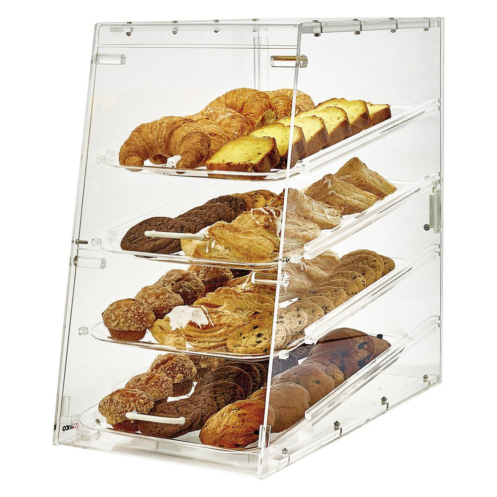 Winco Acrylic 4 Tray Tiered Display Case, 14 X 24 X 24 Inch