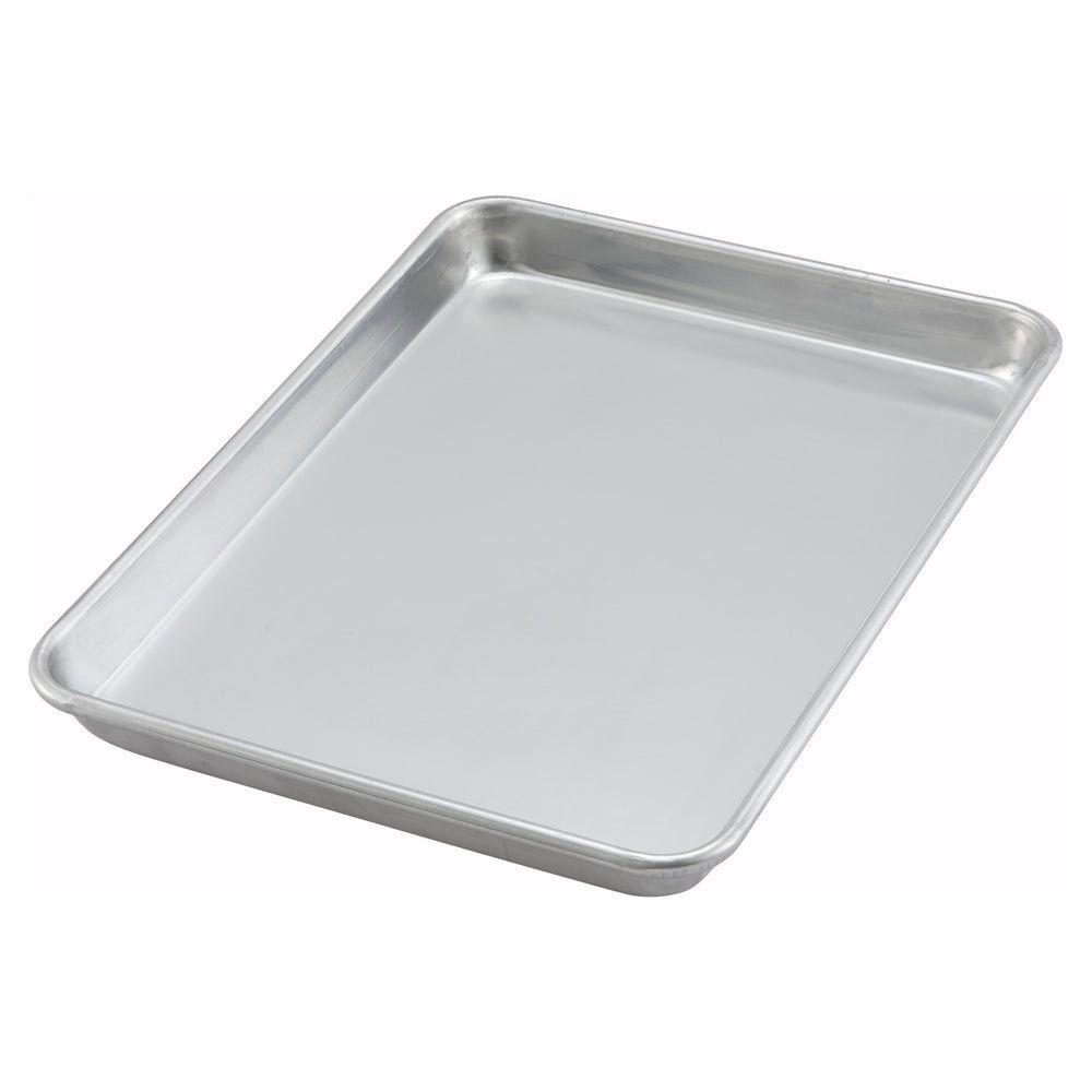 Winco Aluminum Quarter Size Closed Bead Sheet Pan, 9.5 X 13 Inch