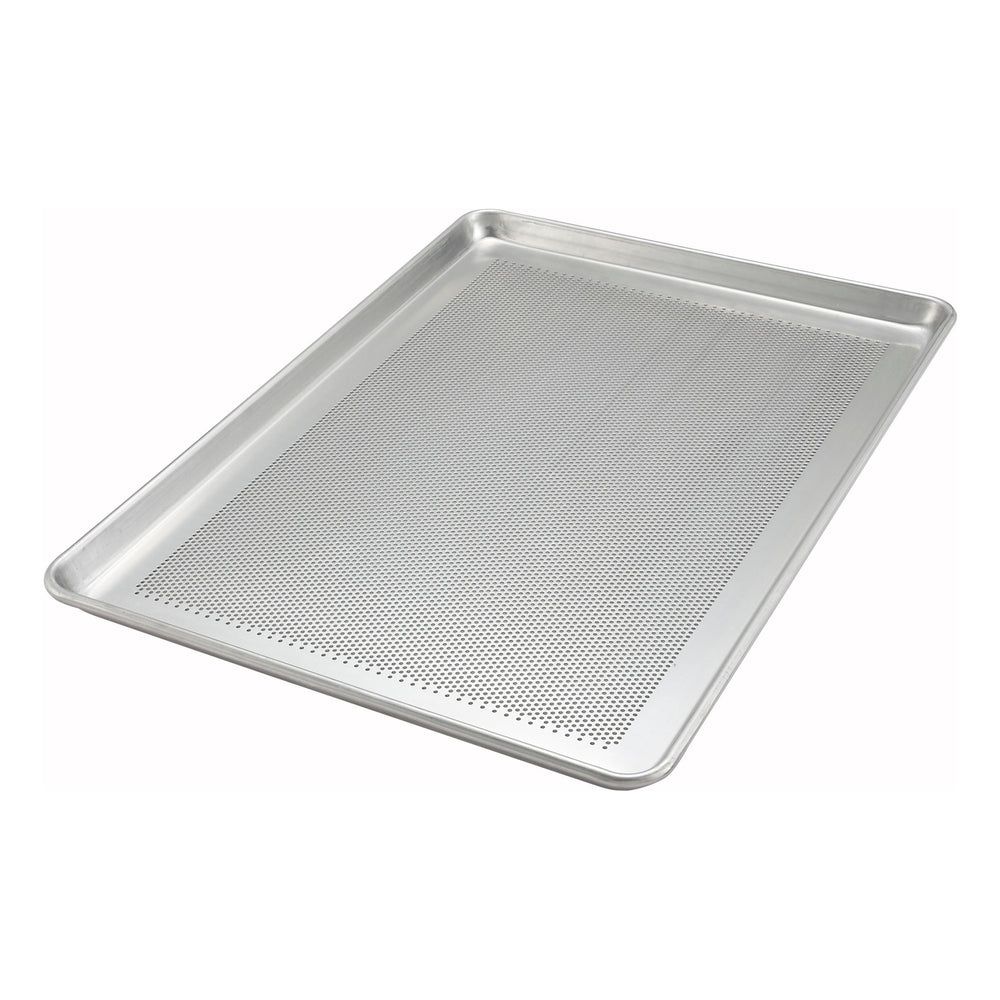 Winco 18 Gauge Aluminum Full Size Perforated Closed Bead Sheet Pan, 18 X 26 Inch