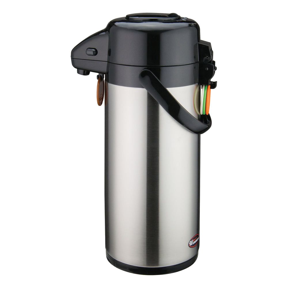 Winco Professional Stainless Steel Body And Liner Push Button Vacuum Server, 2.5 Liter