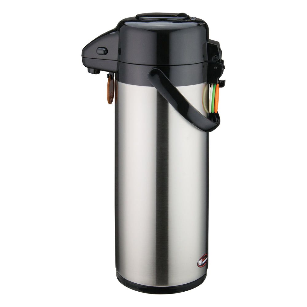 Winco Professional Stainless Steel Body And Liner Push Button Vacuum Server, 3.0 Liter