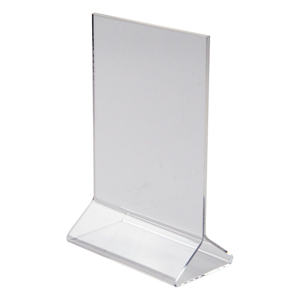 Winco Clear Acrylic 2.0 Mm Double-sided Menu Stand, 4 X 6 Inch