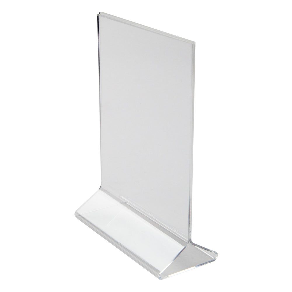 Winco Clear Acrylic 2.0 Mm Double-sided Menu Stand, 5 X 7 Inch