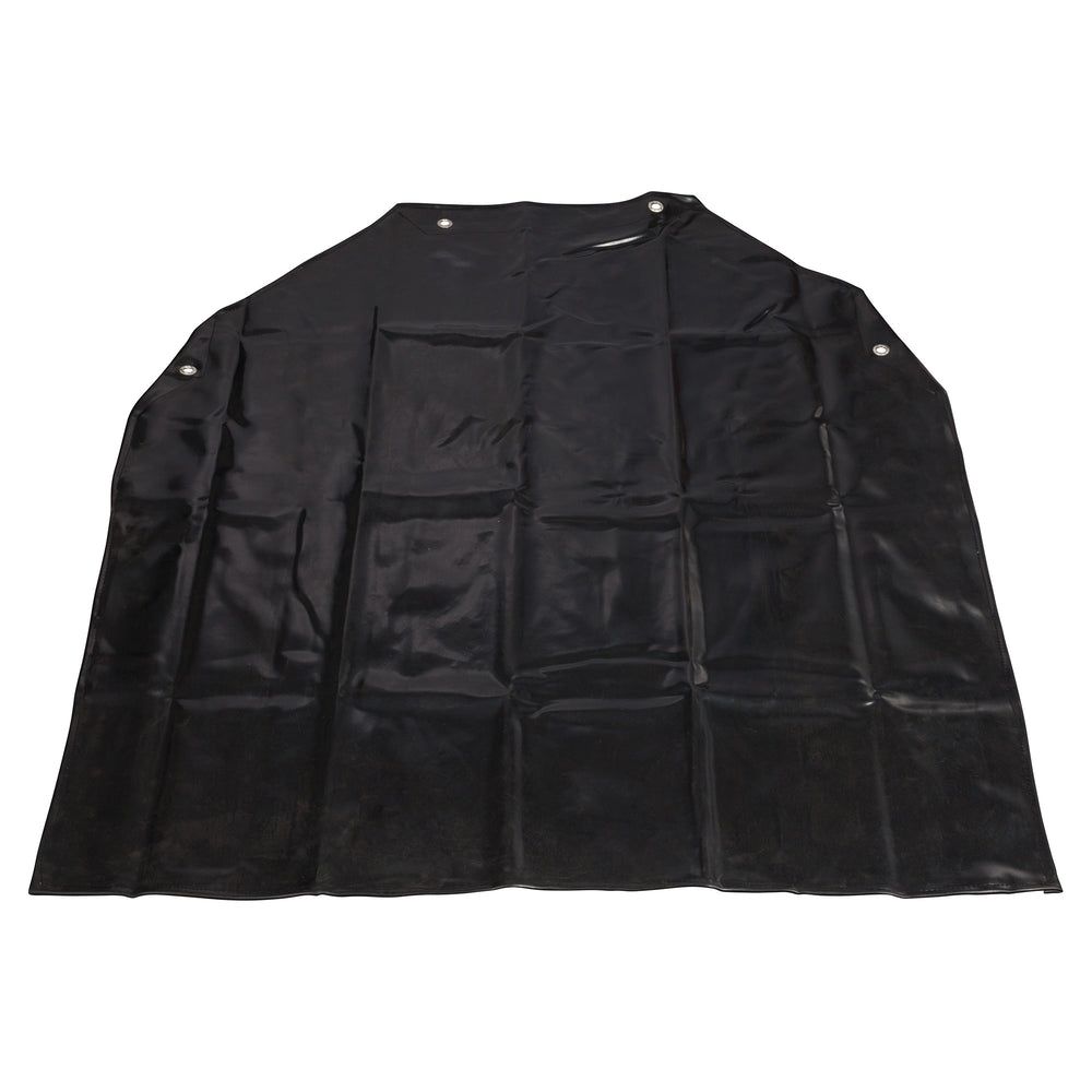 Winco Latex Black Bib Apron, 37 X 44 1/2 Inch
