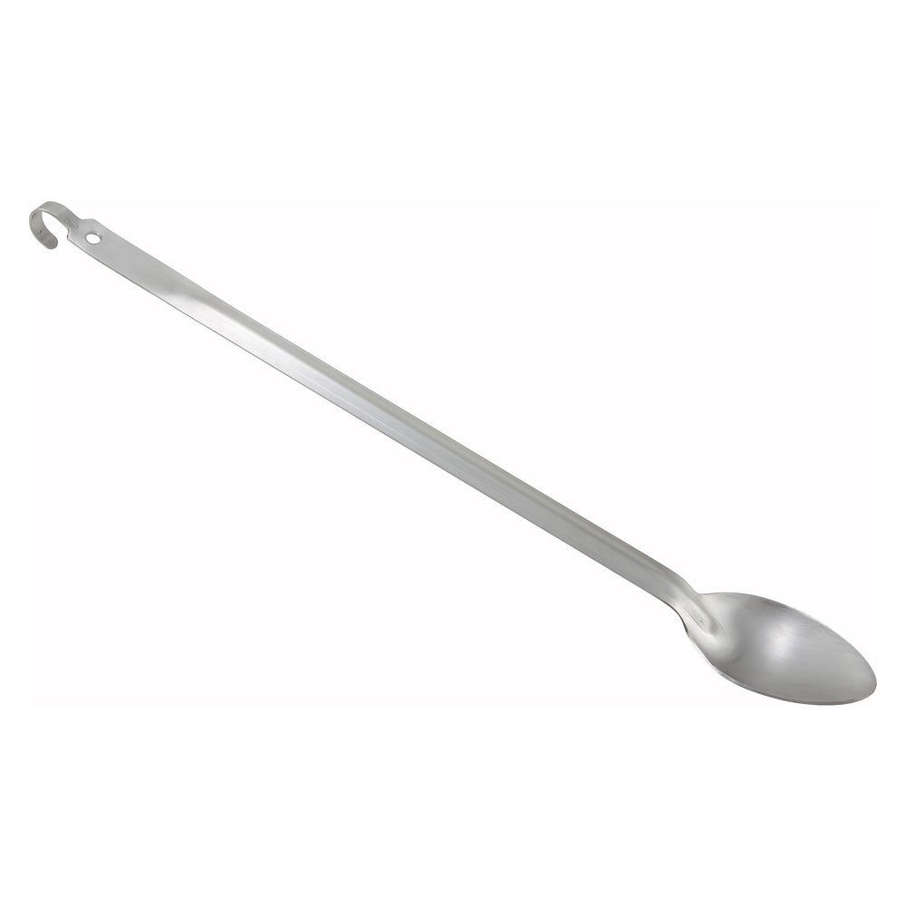 Winco Heavy-duty Stainless Steel 2mm Solid Basting Spoon With Hook, 21 Inch