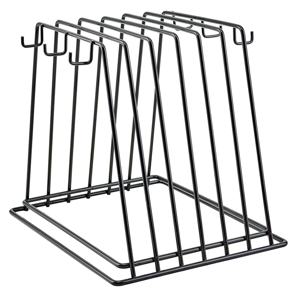 Winco Wire Vinyl Coated Cutting Board Rack With 6 Slots, 12 X 9 X 10.25 Inch