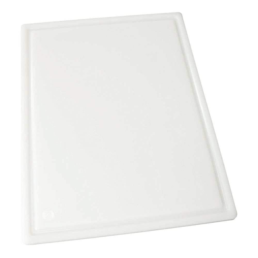 Winco White Cutting Board With Channel, 18 X 24 X 1/2 Inch -- 6 Per Case
