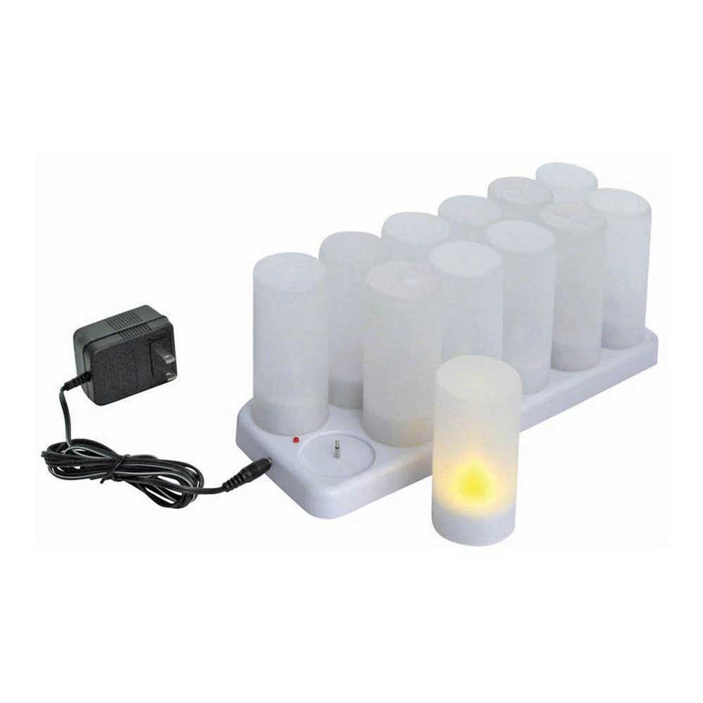 Winco Rechargeable Votive Tealight Set, Set Of 12