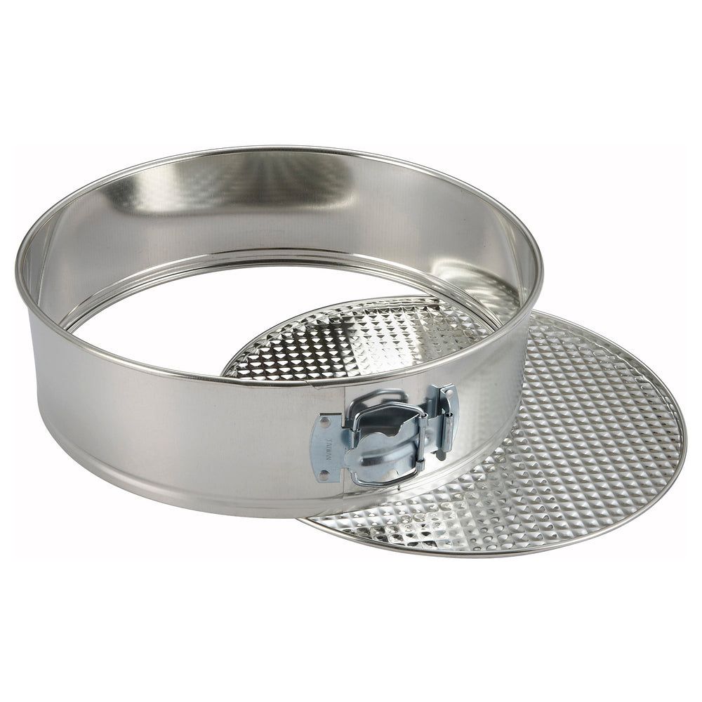 Winco Tin Round Spring Form Cake Pan With Loose Bottom, 9 Inch Dia. X 3 Inch Height