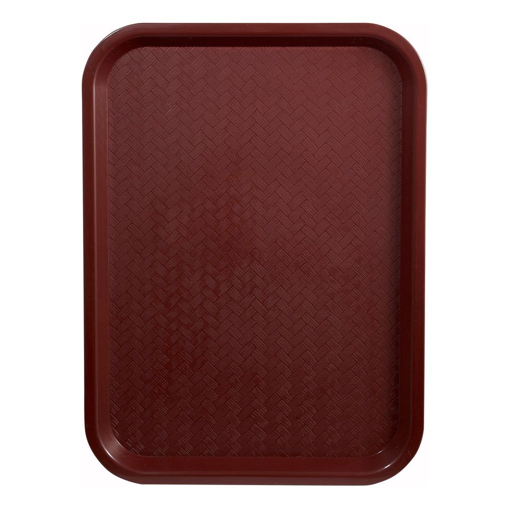 Winco Burgundy Plastic Cafeteria Tray, 14 X 18 Inch -- 12 Per Case