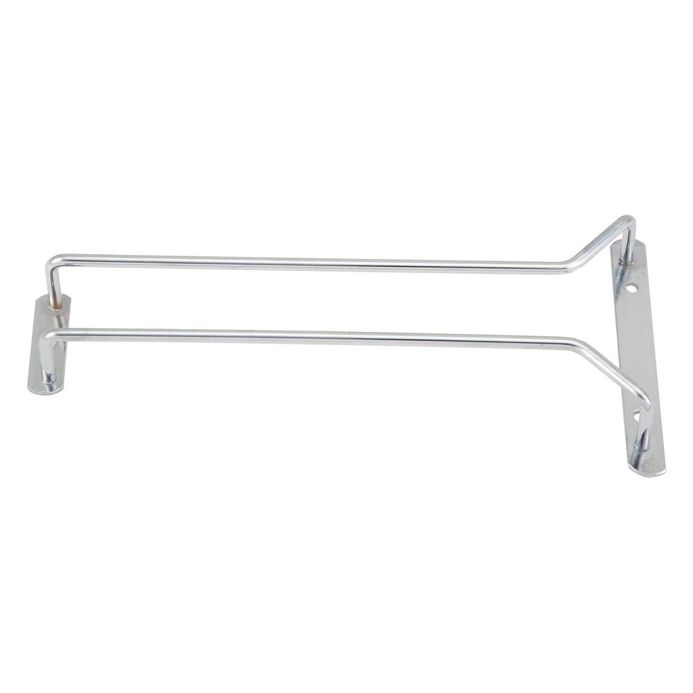 Winco Chrome Plated Wire Single Channel Glass Hanger, 10 Inch