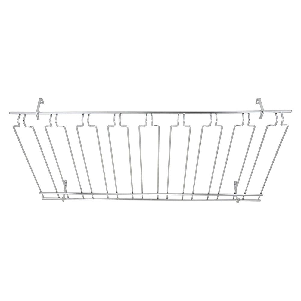 Winco Chrome Plated Wire 8 Channel Overhead Glass Hanger, 18 X 36 X 4 Inch