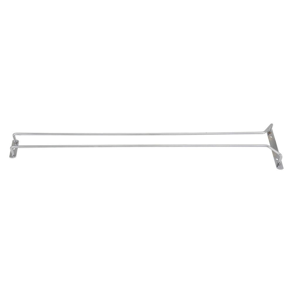 Winco Chrome Plated Wire Single Channel Glass Hanger, 24 Inch