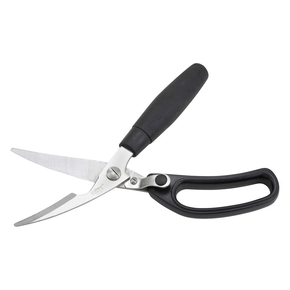 Winco Stainless Steel Poultry Shears With Soft Polypropylene Handle, 9.38 X 2.75 X 1 Inch