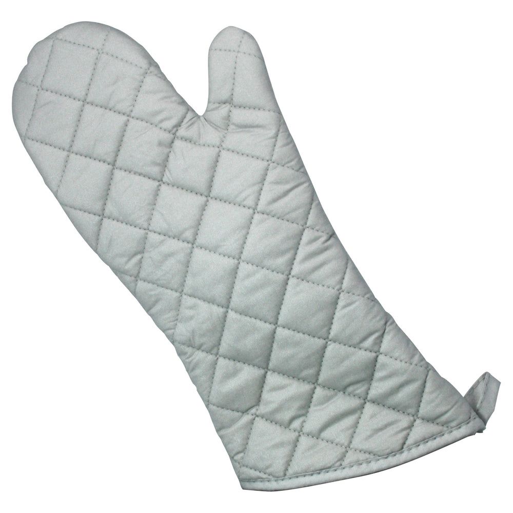 Winco Cotton Silicone Coated Oven Mitt, 15 Inch