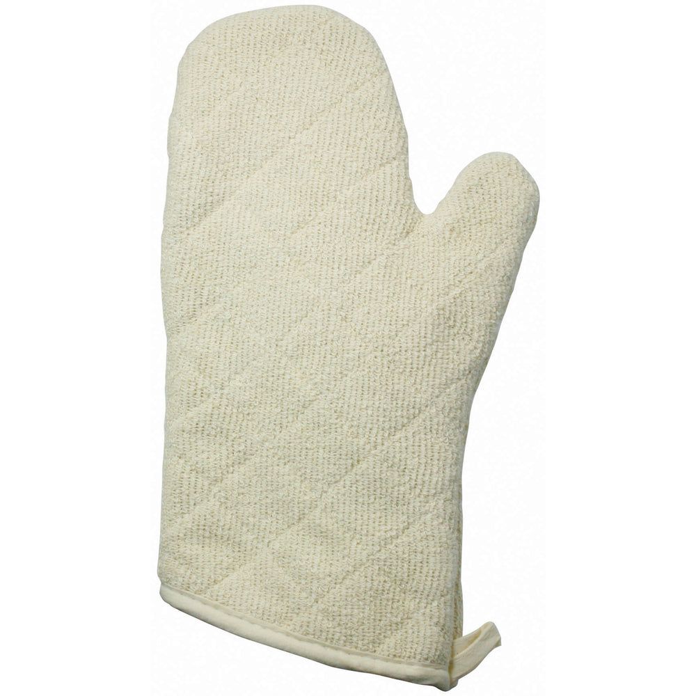 Winco Silicone Lining Terry Cloth Oven Mitt, 13 Inch