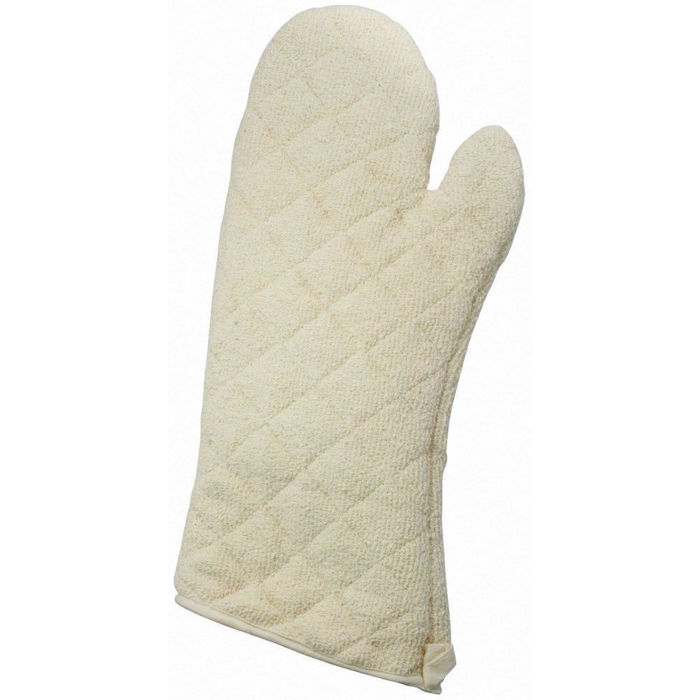 Winco Silicone Lining Terry Cloth Oven Mitt, 17 Inch