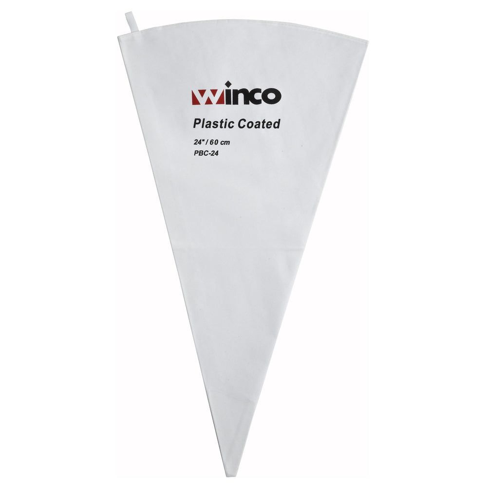 Winco Cotton With Plastic Coating Pastry Bag, 24 Inch