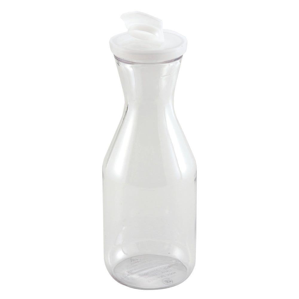 Winco Polycarbonate Decanter With Flip Top Lid, 1.6 Quart Capacity
