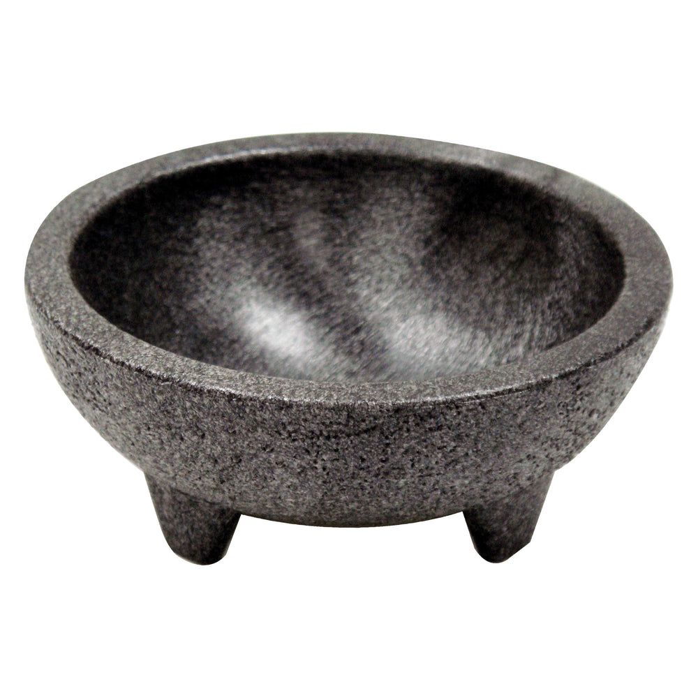 Winco Black Plastic Molcajete Salsa Bowl, 10 Ounce Capacity -- 4 Per Case