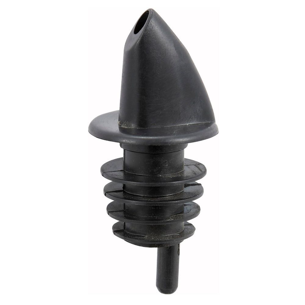 Winco Black Plastic Economy Free Flow Pourer -- 12 Per Case