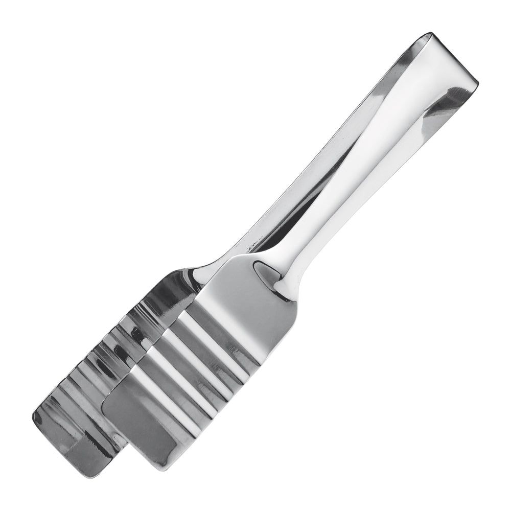 Winco Stainless Steel Solid With Short Handle Pastry Tong, 7 1/2 Inch