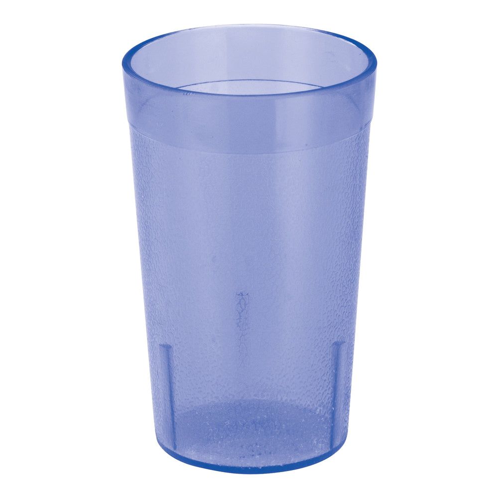 Winco Blue Plastic Pebbled Tumbler, 5 Ounce Capacity -- 6 Per Case