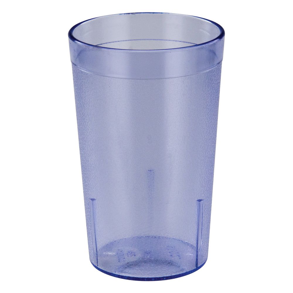 Winco Blue Plastic Pebbled Tumbler, 16 Ounce Capacity -- 6 Per Case