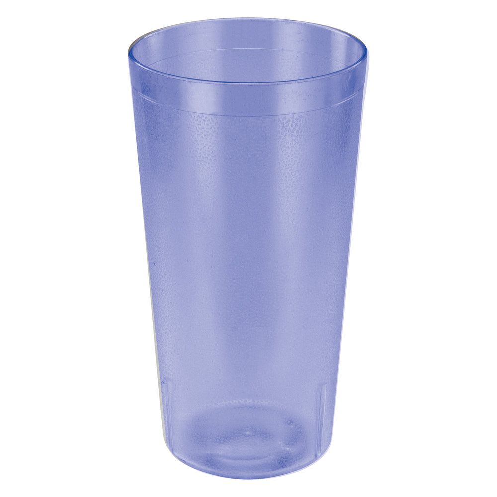Winco Blue Plastic Pebbled Tumbler, 32 Ounce Capacity -- 2 Per Case
