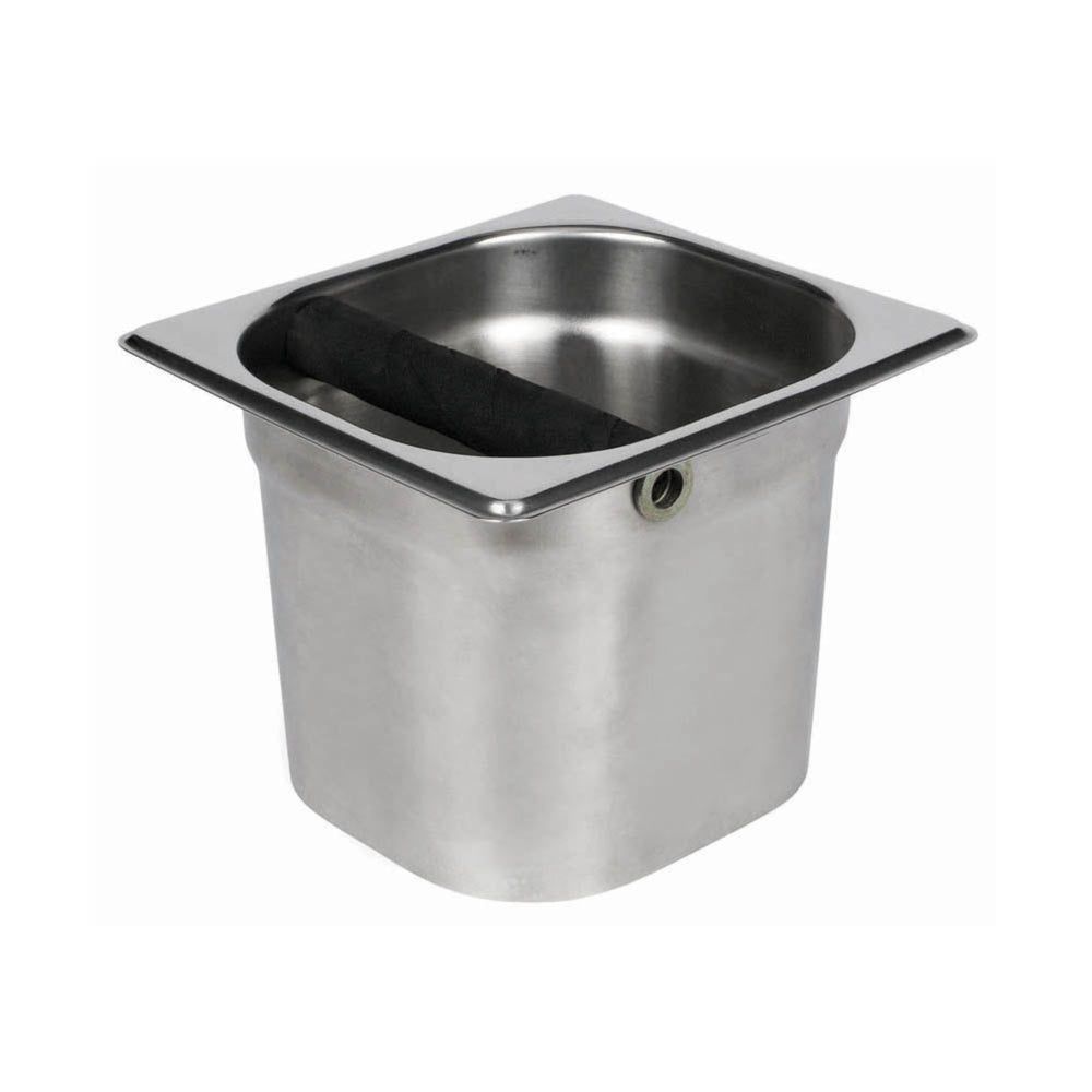 Winco 23 Gauge Stainless Steel Coffee Dredge Knock Box, 7 X 6 X 5 Inch