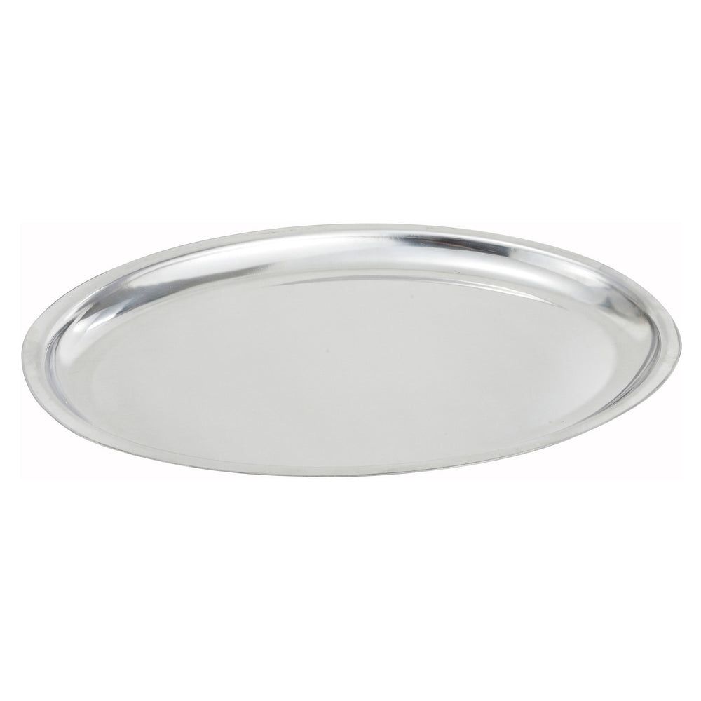 Winco Stainless Steel Oval Sizzle Platter, 11 Inch -- 12 Per Case