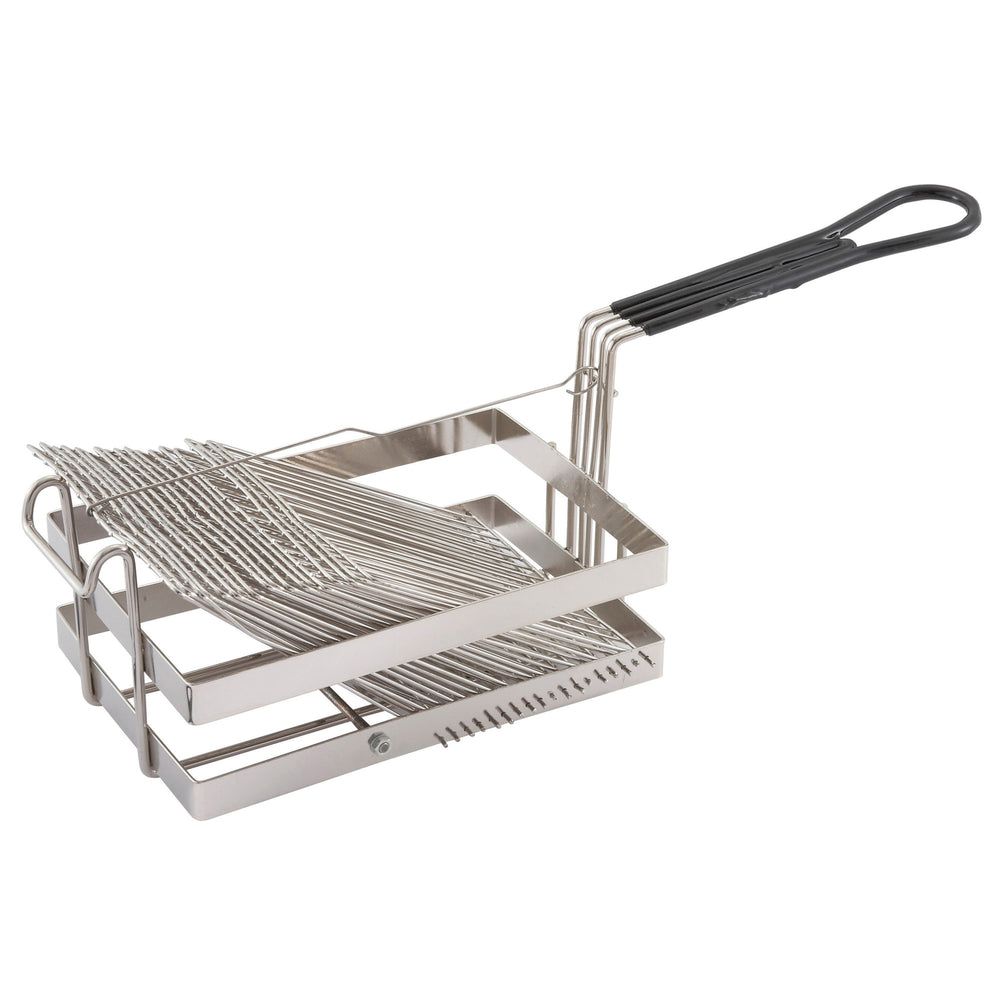 Winco Nickel Plated Tostada Basket With 18 Of 6 Inch Shell