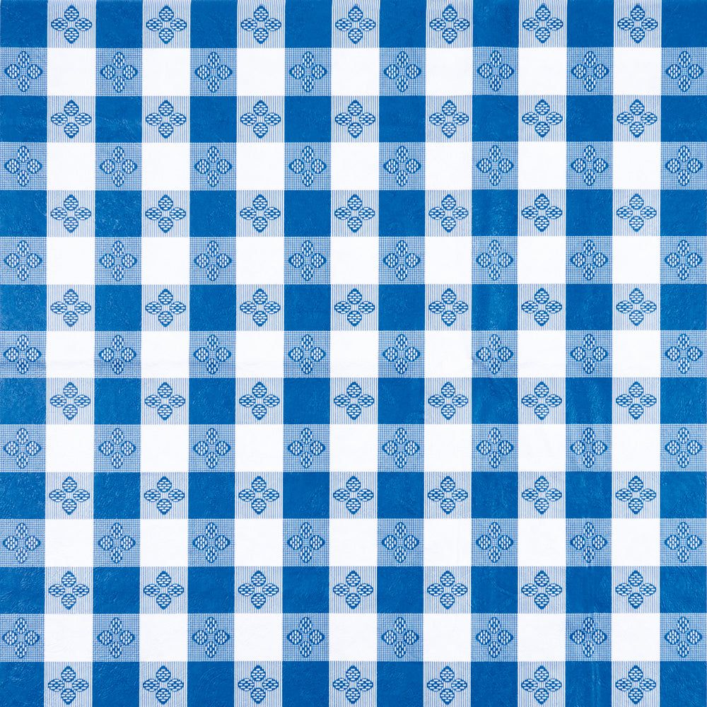 Winco Blue Square Table Cloth, 52 X 52 Inch
