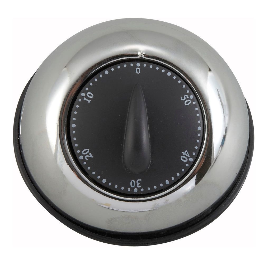 Winco Stainless Steel 60 Mints Long Ring Mechanical Timer