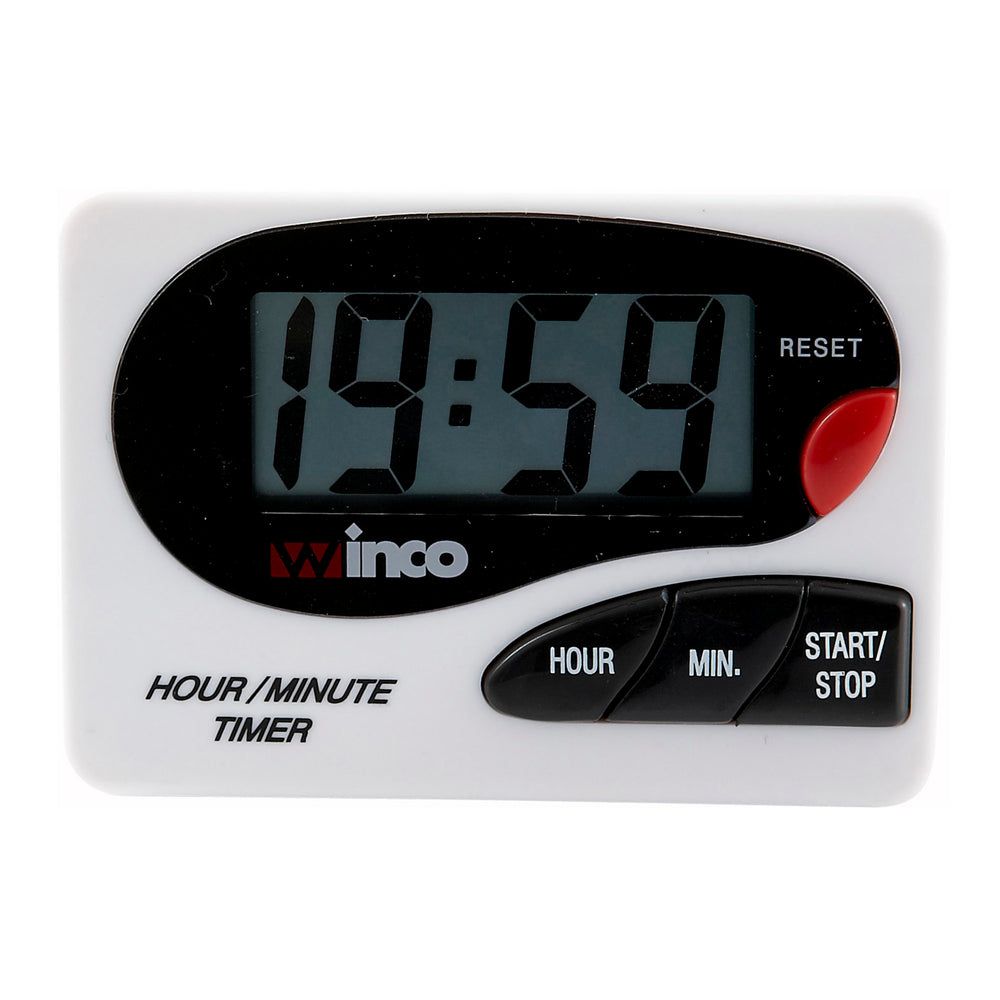 Winco Plastic 20 Hour/minute Lcd Digital Timer, 3.31 X 2.38 X 0.94 Inch