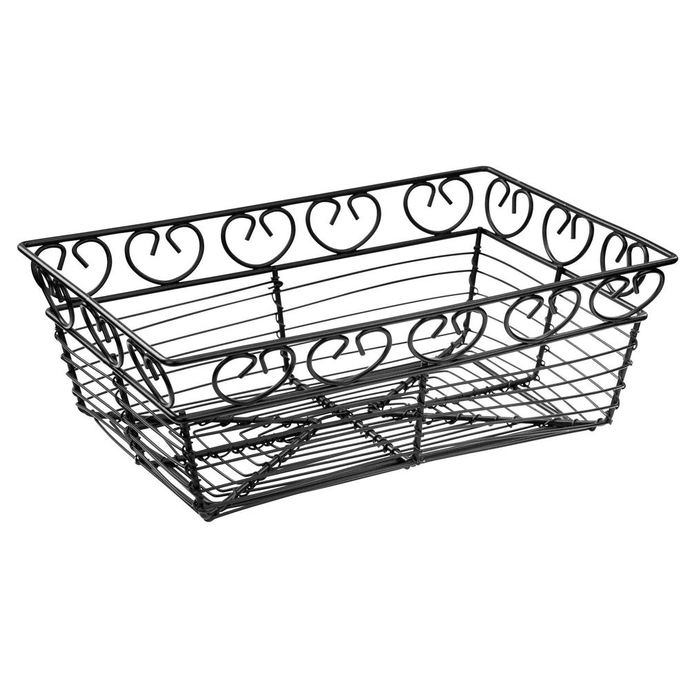 Winco Black Wire Rectangular Serving Basket, 9 X 5.88 X 3 Inch