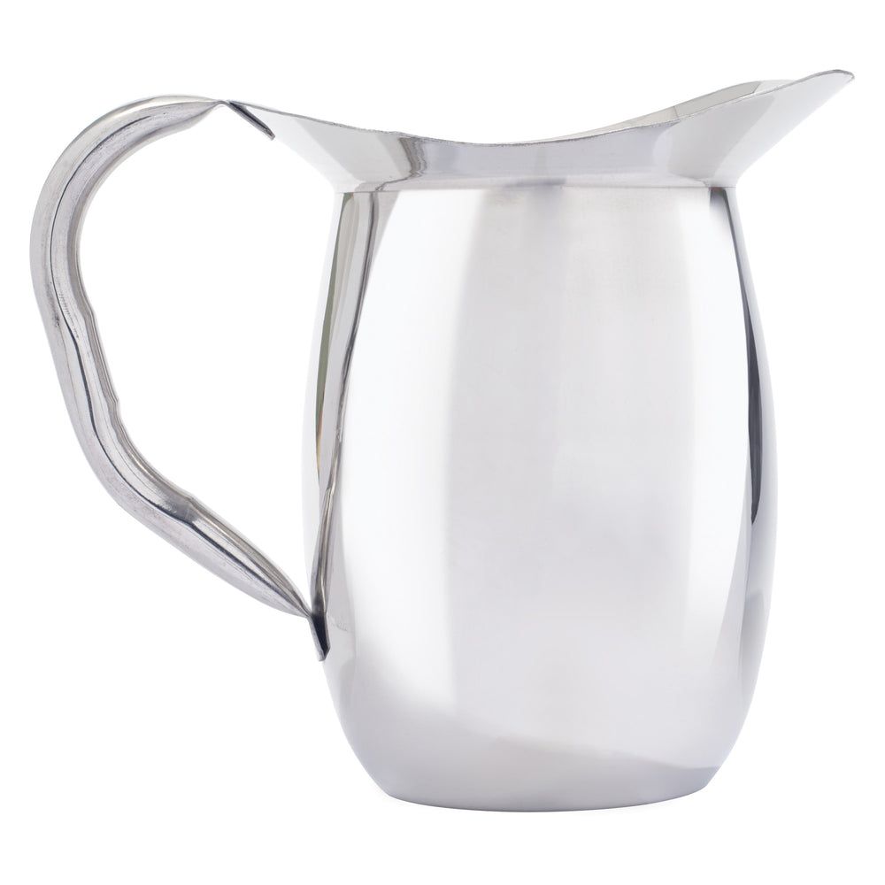Winco Stainless Steel Deluxe Bell Pitcher, 2 Quart Capacity