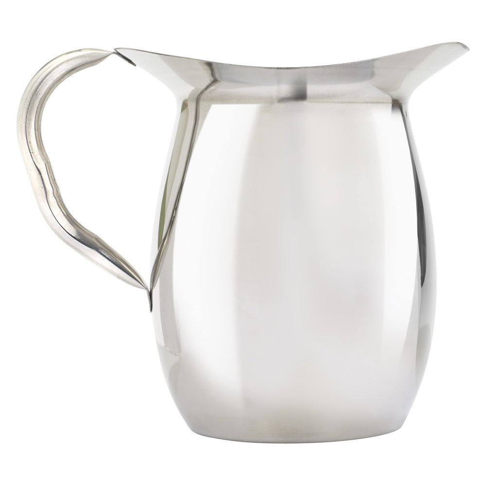 Winco Stainless Steel Deluxe Bell Pitcher With Ice Guard, 3 Quart Capacity -- 12 Per Case